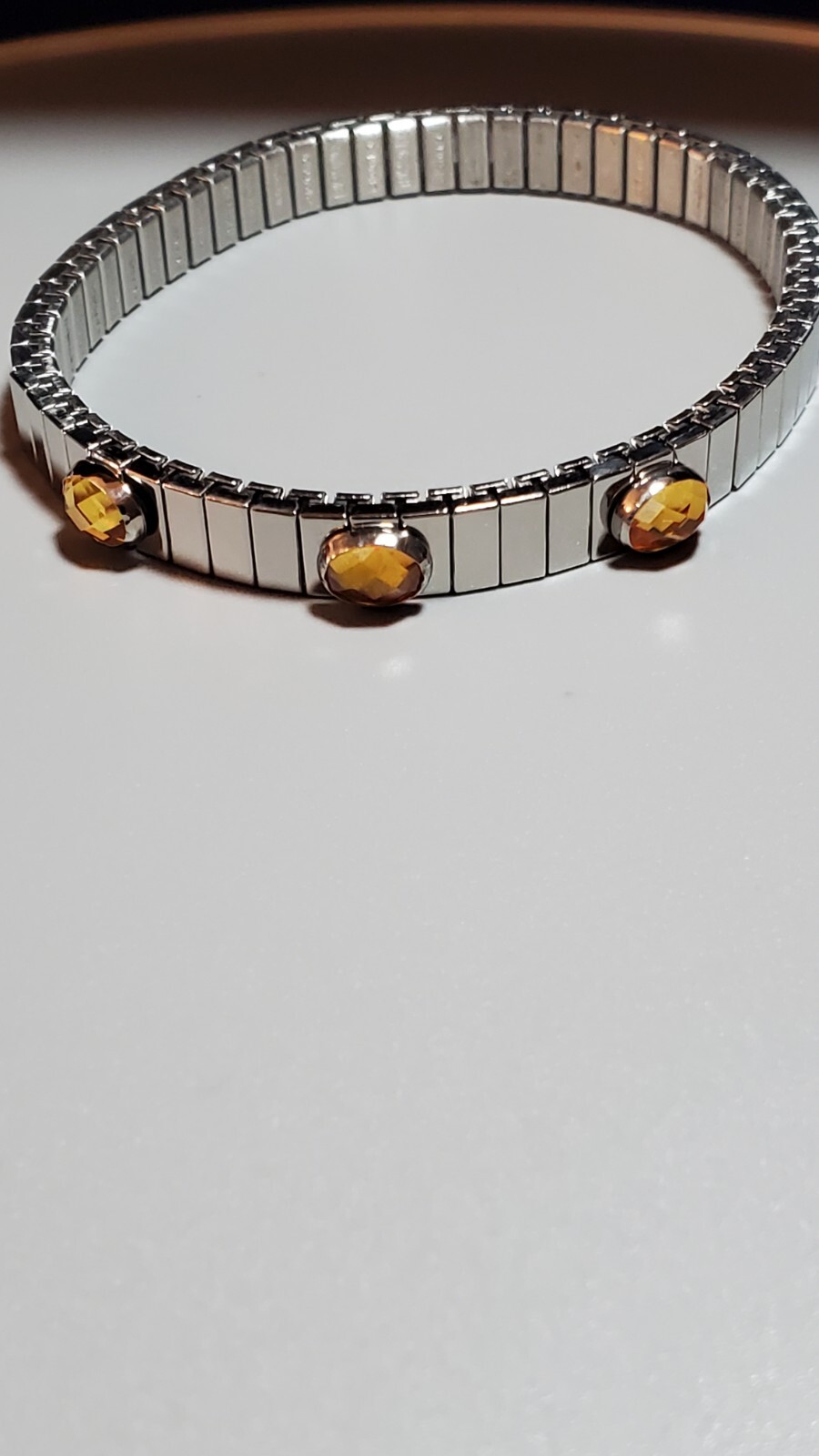 NOMINATION ITALY Made in Italy Three-stone CZ Bracelet in Stainless Steel 7″