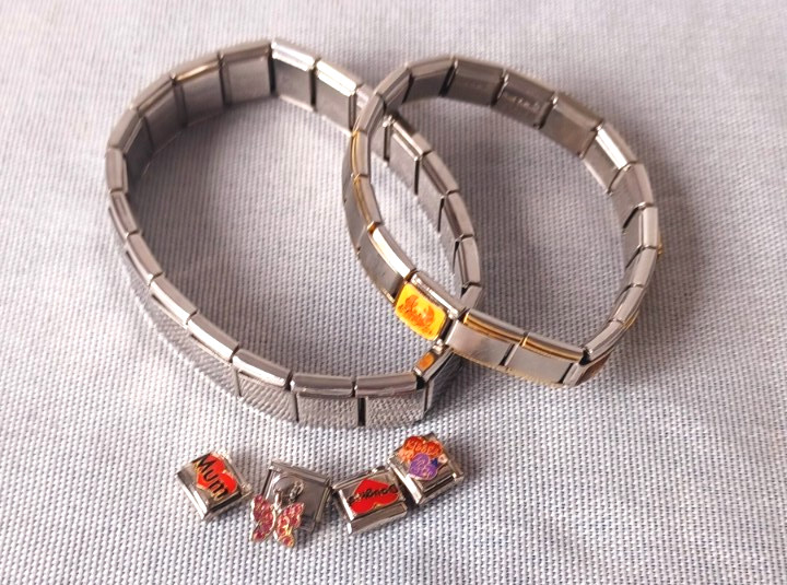 Charm Bracelets Nomination & Puzzle Collection Italian Various Modular Charms