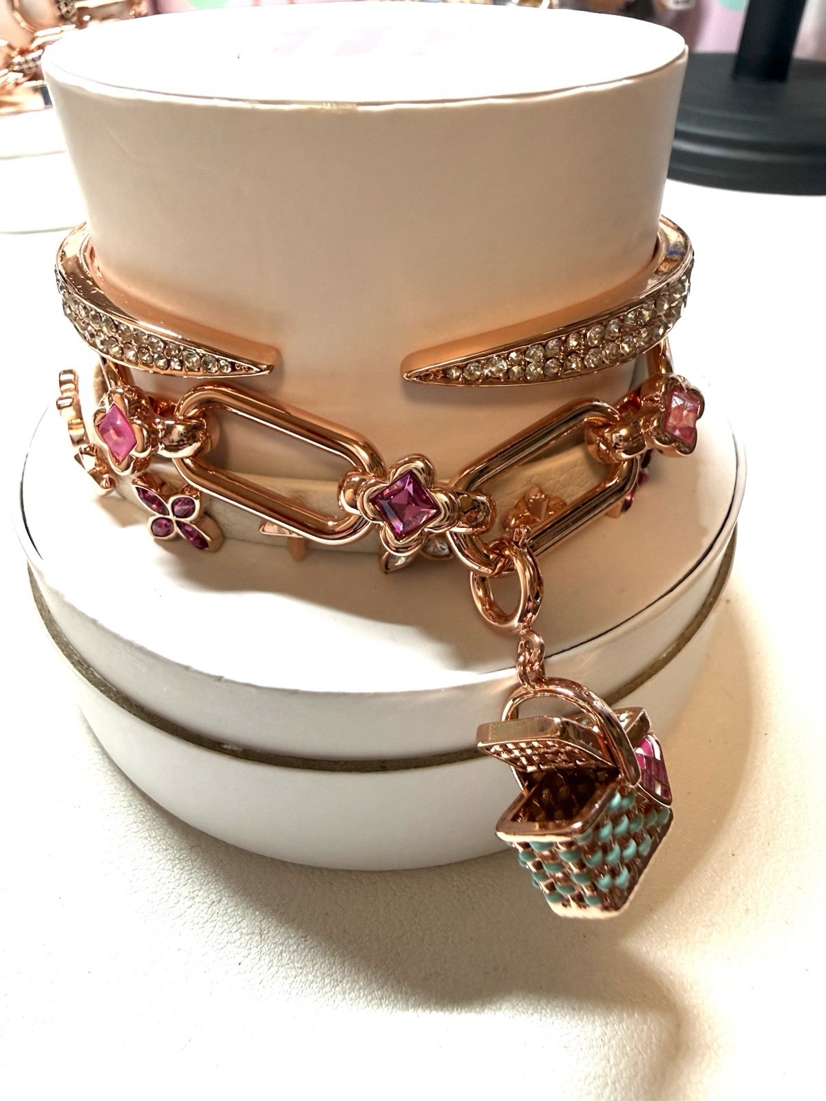 Bomb Party Matket Fresh Remix Rose Gold Plated Charm Bracelet ST40395