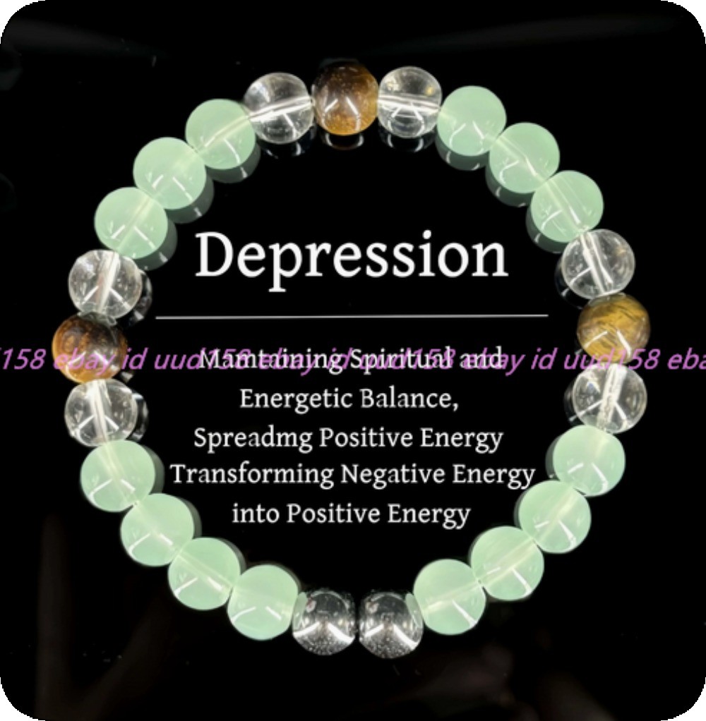 Natural 8mm Light Green Jade Yellow Tiger Eye Gems Round Beads Bracelet 7.5in