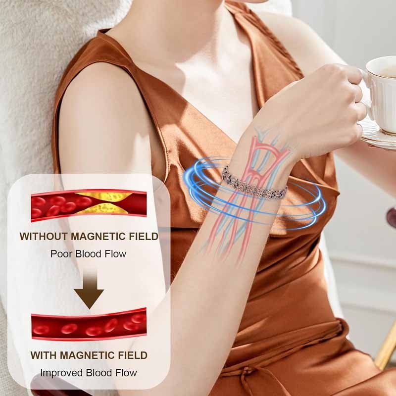 99.99% Pure Copper Magnetic Bracelet for Adult, Anti-Oxidation Scratch Resistant