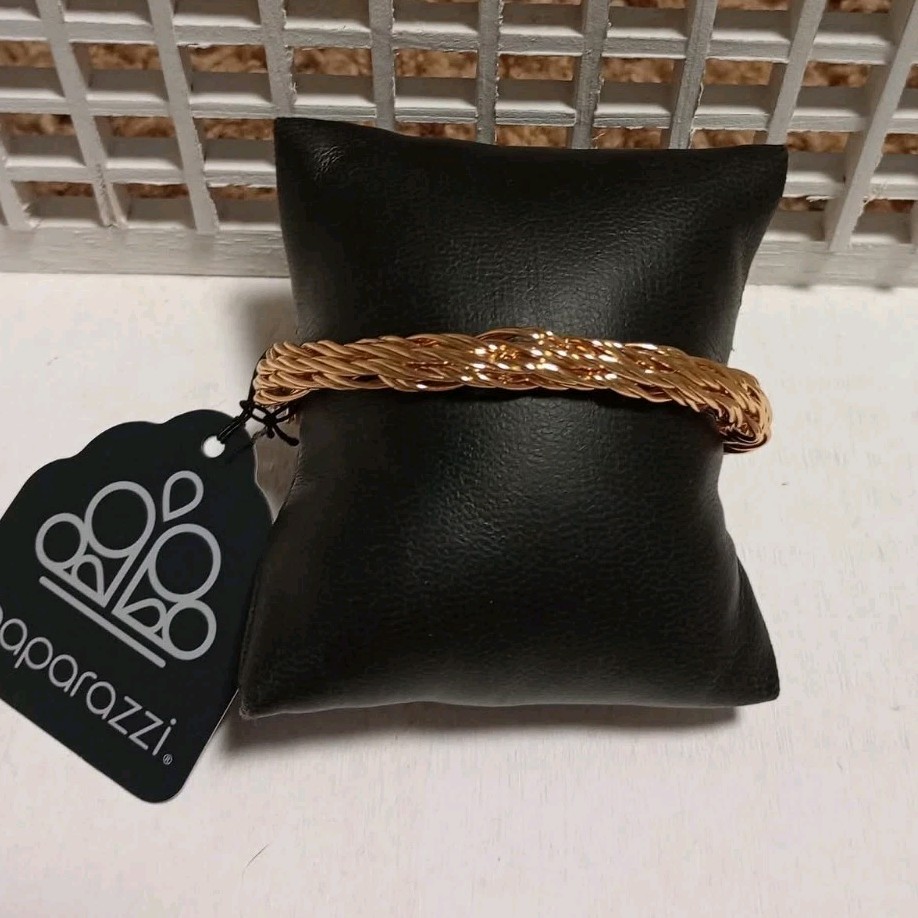 Paparazzi Gold Tone Bangle Male Bracelet