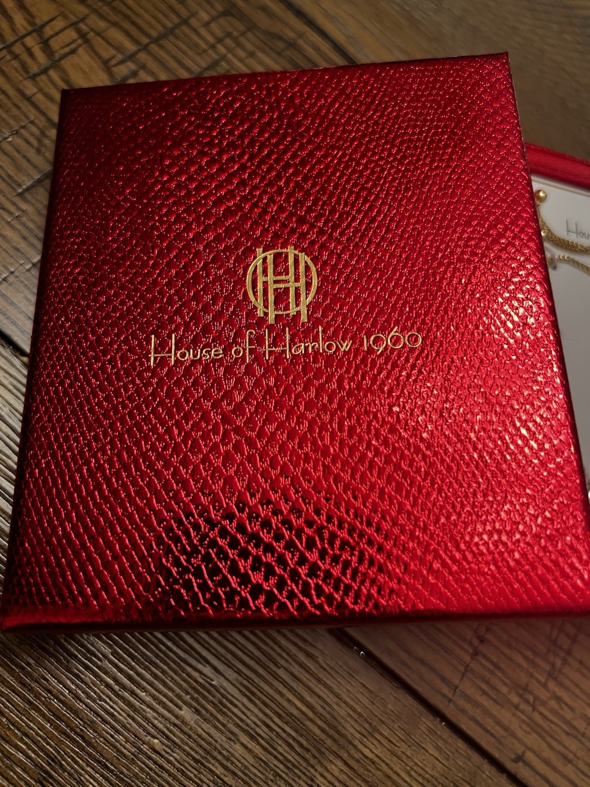 House of Harlow 1960 Gold Crystal Adjustable Bracelet Lead and Nickel Free New