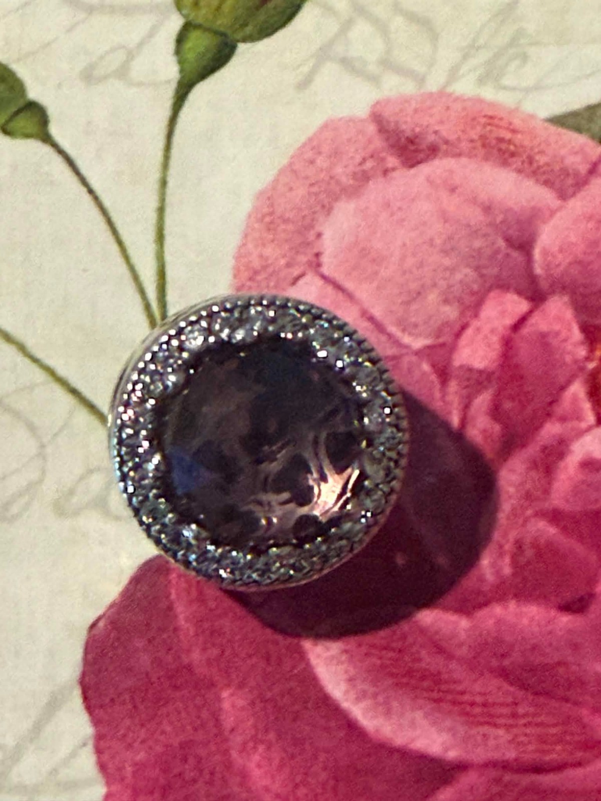 PANDORA Radiant Hearts Charm Blush Pink With Clear Zirconia 791725NBP
