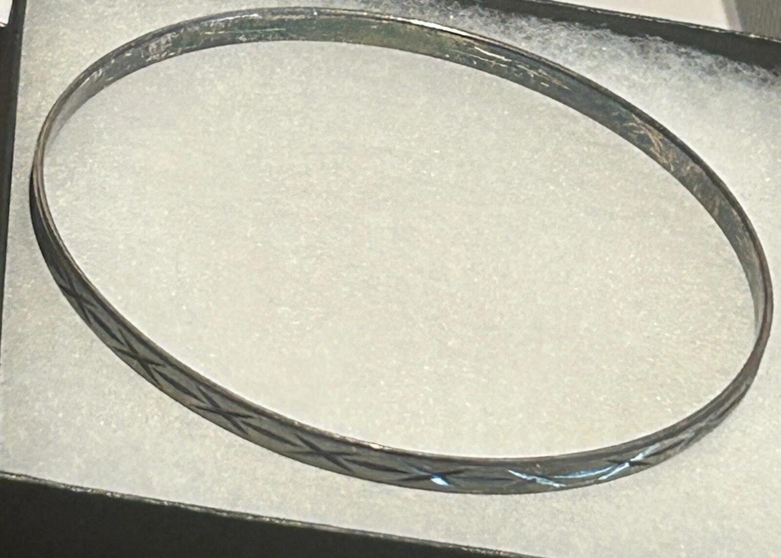 MILOR Italy 925 Sterling Silver Bangle Bracelet