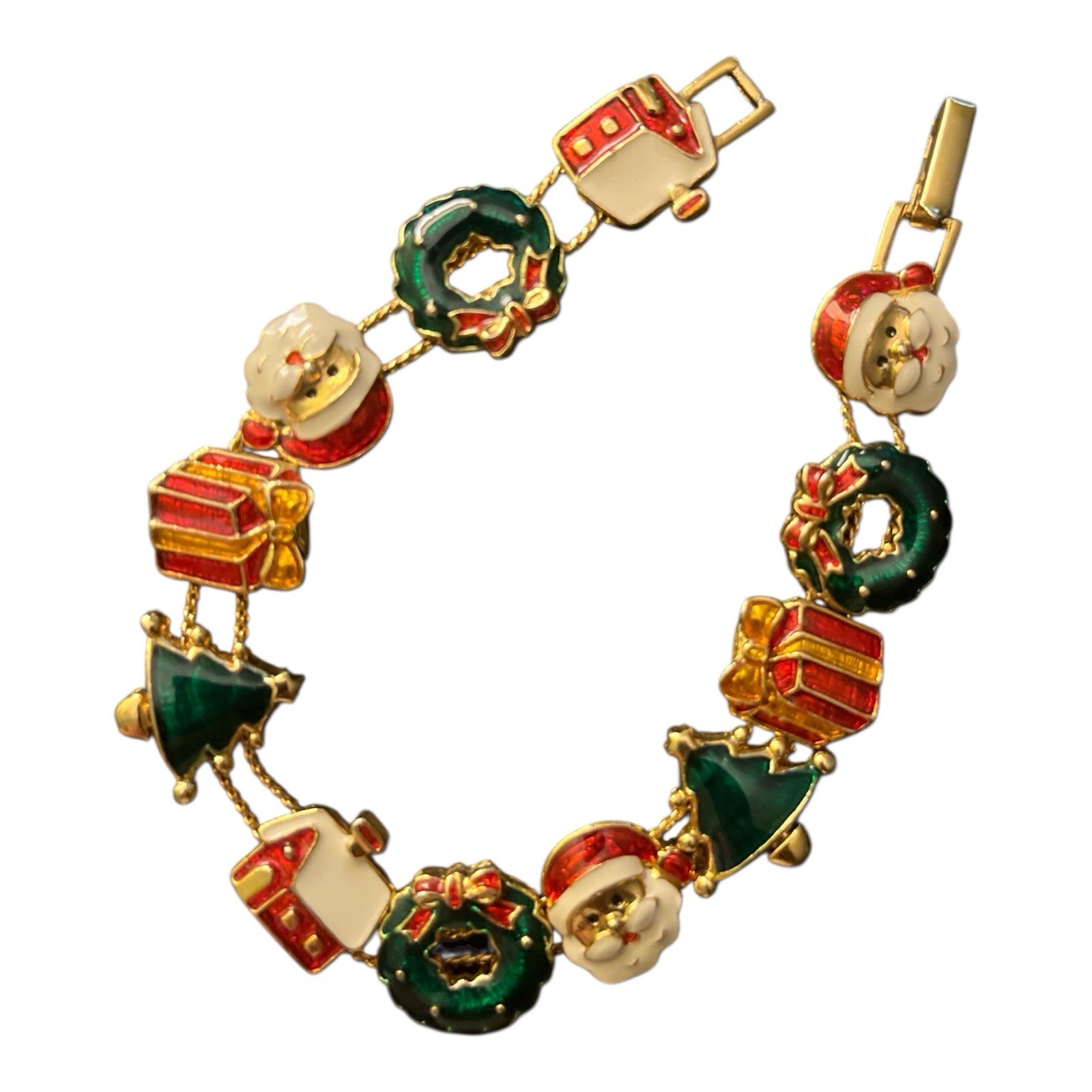 Colorful Christmas Bracelet. 8”