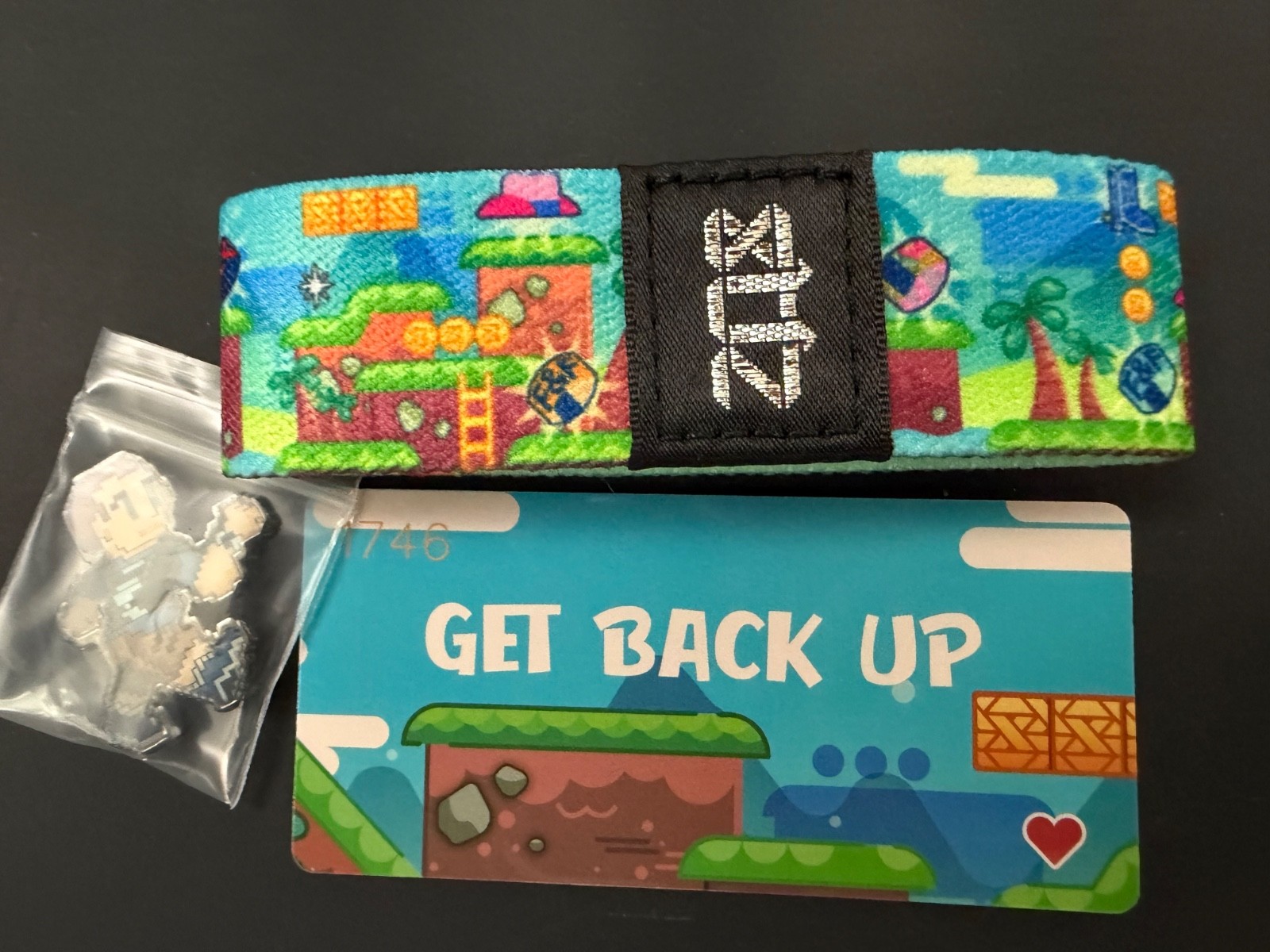 ZOX “GET BACK UP #1746” MEDIUM $6.00 SHIPPING UP TO 8 BRACELETS