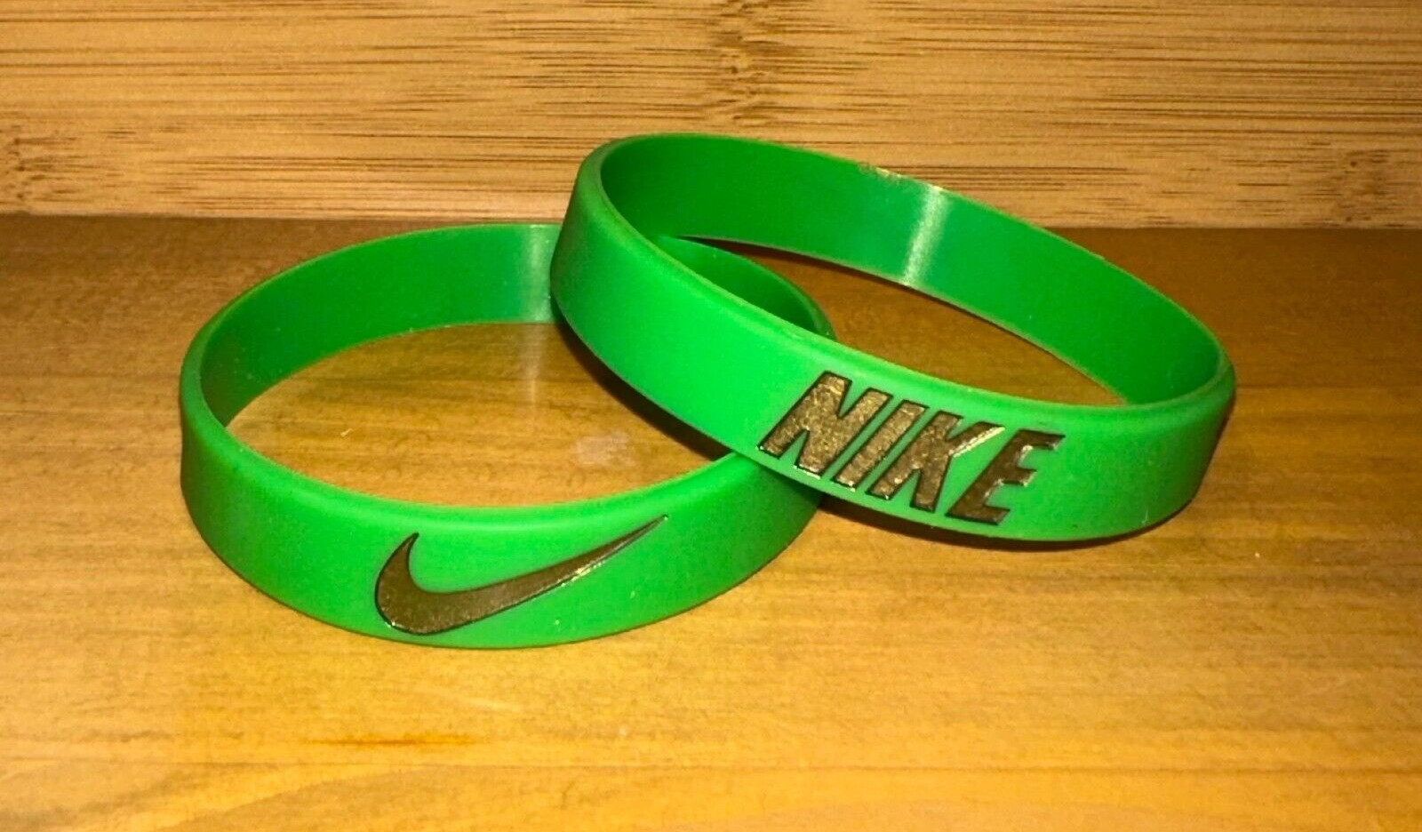 Nike Green With Gold Baller band rubber bracelet wristband Dunks Jordan 1 Mid 💧