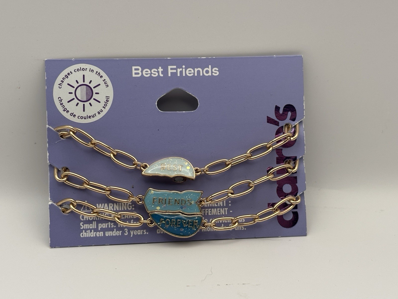 New Lot of 3 BFF Heart Bracelets from Claire’s